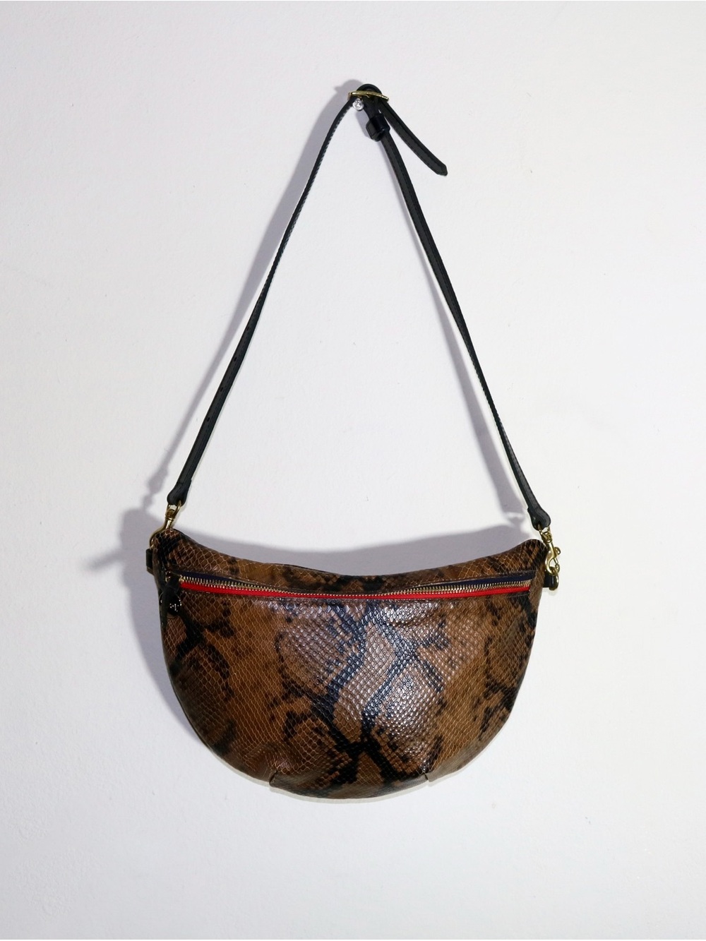 Clare V. Grande Belt Bag in Python - Picture 3 of 16